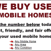 WE BUY ALL MOBILE HOMES