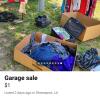 Garage Sale offer Clothes