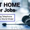 REMOTE TELEPHONE SALES AGENTS NEEDED! WORK FROM YOUR OWN HOME! - UP TO $1000 DAILY!
