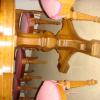 Oak dining table with 8 chairs offer Home and Furnitures