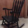 Antique black rocking chair in excellent condition.