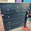 black dresser  refurnish  great  solid wood offer Home and Furnitures