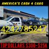 Same day Cash 4 cars $300-15k offer Vehicle Wanted