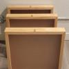 24 inch Portable Natural Pine Wood Countertop Display Case