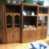 4 piece oak curio cabinet  offer Home and Furnitures