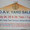 Disabled American Veterans Yard Sale supporting Veterans in the High Desert