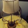 antler lamp, mule deer