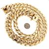 1.5 Kilo Miami Cuban Link Chain Solid 14K Yellow Gold Necklace for Men ! offer Jewelries