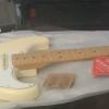 Jimi Hendrix Style Fender Guitar Olympic White with Amplifier