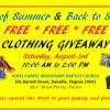 FREE CLOTHING GIVEAWAY offer Events