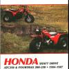 Honda TRX200, ATC250, Fourtrax 250 ATV Repair Manual 1984-1987 offer Books