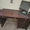 4 Drawer Wood Desk offer Home and Furnitures