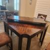 Wood Table with 5 chairs & Includes Leaf offer Home and Furnitures