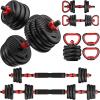 Adjustable Dumbbells, 10/25/35/55/70/90 lbs Free Weight Set with Connector, 4 in 1 Dumbbells offer Sporting Goods