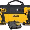 DEWALT 20V MAX Cordless Drill and Impact Driver, Power Tool Combo Kit with 2 Batteries and Charger offer Tools