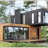 Double Story Modern Modular prefab Tiny Home House for Adults to Live in. Container Home Water Resistant offer Lawn and Garden