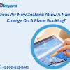 Does Air New Zealand Allow A Name Change On A Plane Booking? offer Real Estate Services