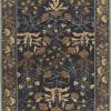 Handmade Floral Adeline Beig/Blue Tulips Traditional Crafted Wool Area Rug 10X12 FT offer Home and Furnitures