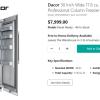 Dacor 30 Inch Wide 17.6 cu. ft. Energy Star Rated Professional Column Freezer with Right Handed Door offer Appliances