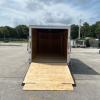 White 7x14TA Enclosed Cargo Trailer with Rear Ramp, NEW ! ! ! offer Lawn and Garden