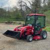 TYM T254 4/WD tractor, TX25 loader, belly mower and front attach snow blower(not shown) offer Lawn and Garden