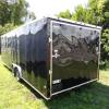 Enclosed Car Hauler Trailer 8.5x24 Tandem 5200lb Axles in Black
