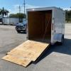 6x10 Single Axle Enclosed Cargo Trailer with Rear Ramp Door