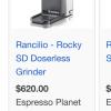 Coffee Bean Grinder Rancilio Rocky SD Doserless $175 offer Appliances