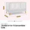 4 in 1 Delta Jordan white convertible CRIB (with extra guardrail for transition to toddler sleeping) offer Kid Stuff