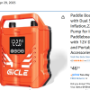 Inflatable Paddle Board SUP with Automatic Pump and Life Jacket