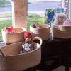 Cotton Rope Woven Storage Baskets, 4-pack stackable