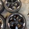 Audi RS3 Black Rotor Wheels 19x8.5/19x8 W/Tires